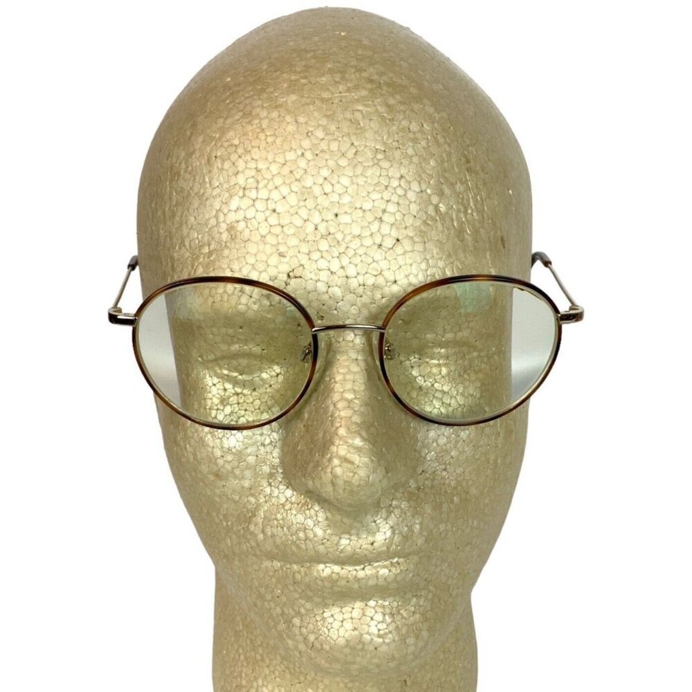 Warby Parker Duncan Round Metal Eyeglasses Frames Brown Tortoise 50-18-140